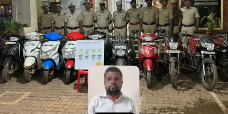 ಹುಬ್ಬಳ್ಳಿ ಉಪನಗರ ಠಾಣೆ ಪೊಲೀಸರು ಕದ್ದ 12 ಬೈಕ್ಗಳನ್ನು ವಶಪಡಿಸಿಕೊಂಡಿದ್ದಾರೆ